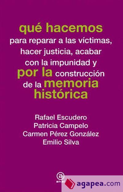 Qué hacemos por la memoria histórica (Ebook)