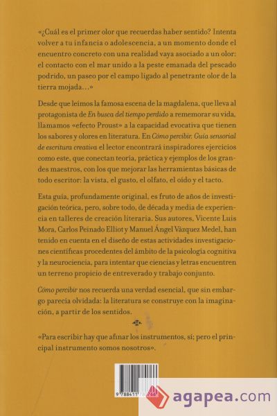 Cómo percibir: guía sensorial de escritura creativa