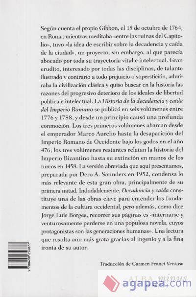 Historia de la decadencia y caída del Imperio romano