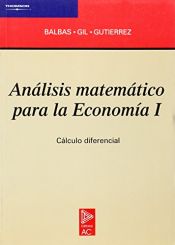 Portada de Análisis matemático para la economía I