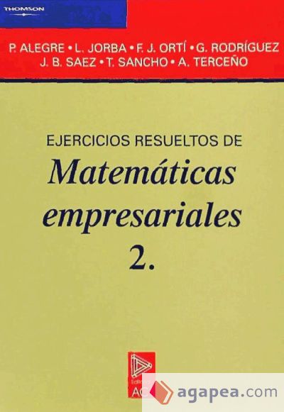 Ejercicios resueltos de matemáticas empresariales 2