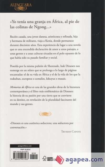 Memorias de &Aacute;frica