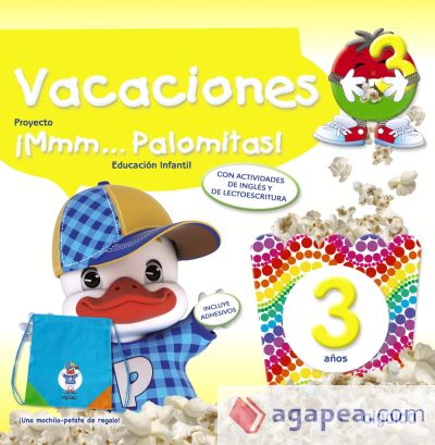 ¡Mmm... Palomitas! 3 años. Cuaderno de vacaciones