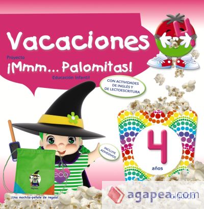 ¡Mmm... Palomitas! 4 años. Cuaderno de vacaciones