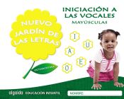 Portada de Nuevo jardín de las letras. Iniciación a las vocales. Mayúsculas