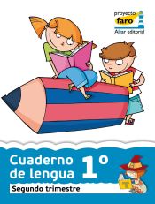 Portada de Cuaderno de lengua. 2 trimestre. 1 Primaria