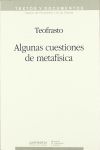 Algunas cuestiones de metafísica