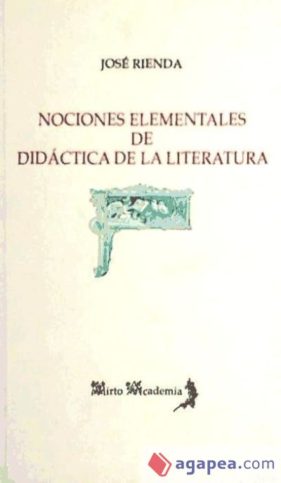 NOCIONES ELEMENTALES DE DIDACTICA DE LA LITERATURA