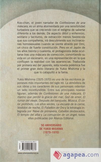 CONFESIONES DE UNA MASCARA YUKIO MISHIMA; CARLOS RUBIO 9788491819837