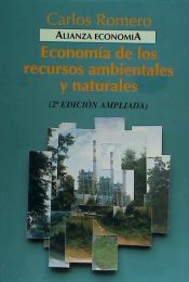 Portada de Economía de los recursos ambientales y naturales