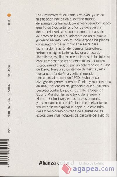 El mito de la conspiración judía mundial: Los Protocolos de los Sabios de Sión