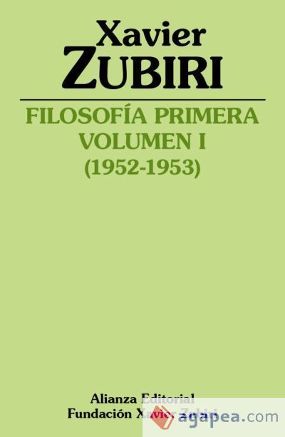 Filosof&iacute;a primera (1952-1953)