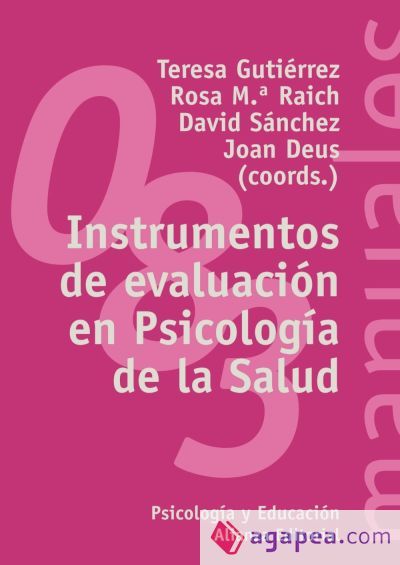 Instrumentos de evaluación en Psicología de la Salud Instrumentos de evaluación en Psicología de la Salud