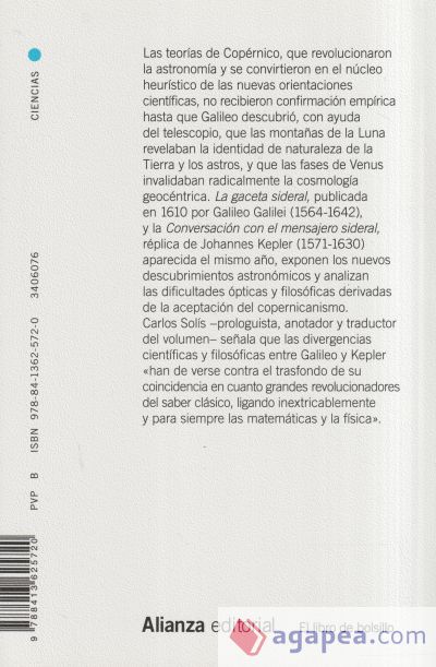 La gaceta sideral / Conversación con el mensajero sideral