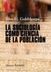 Portada de La sociología como ciencia de la población