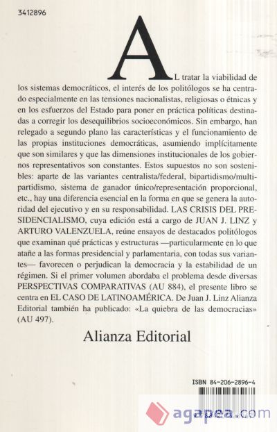 Las crisis del presidencialismo. 2. El caso de Latinoamérica