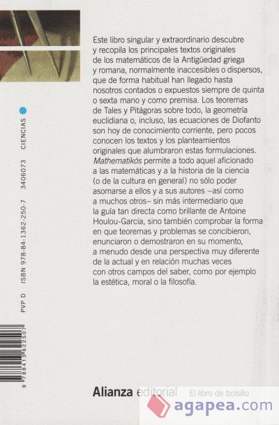 Mathematikós: Vidas y hallazgos de los matemáticos en Grecia y Roma