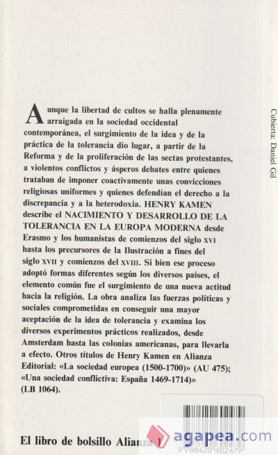 Nacimiento y desarrollo de la tolerancia en la Europa moderna