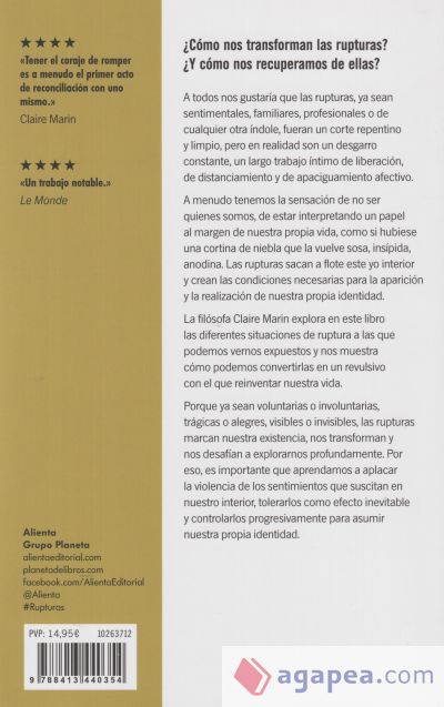 Rupturas: Cómo superar el desgarro que produce una experiencia dolorosa Rupturas: Cómo superar el desgarro que produce una experiencia dolorosa