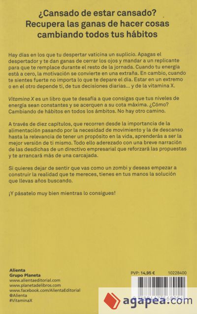 Vitamina X: Cómo subir tu nivel de energía para mejorar tu vida