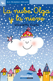 Portada de La nube Olga y la nieve (letra cursiva)