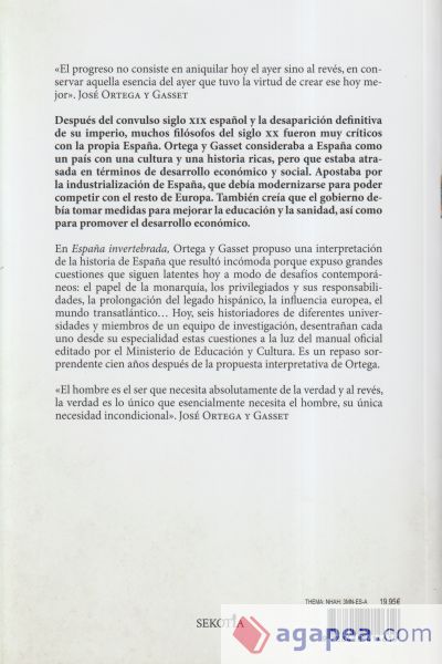 Ortega y Gasset, su visión de España