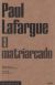 Portada de El matriarcado, de Paul Lafargue