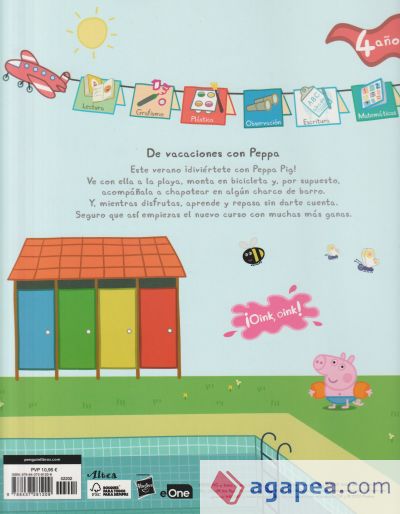 De vacaciones con Peppa, 4 años (Peppa Pig. Cuaderno de actividades)