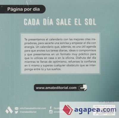 CALENDARIO CADA DIA SALE EL SOL 2021