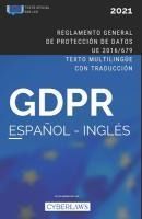 EL GDPR EN ESPAÑOL E INGLES. REGLAMENTO GENERAL DE PROTECCION DE DATOS ...