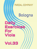 Portada de Daily Exercices For Viola Vol.33: Bologna