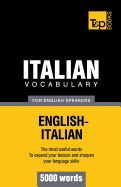 Portada de Italian Vocabulary for English Speakers - 5000 Words