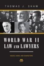 Portada de World War II Law and Lawyers (Ebook)