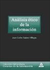 Analisis etico de la informacion