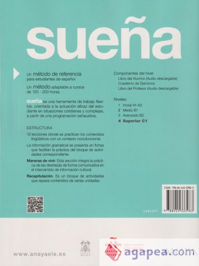 Nuevo Sueña 4 (C1). Libro del alumno