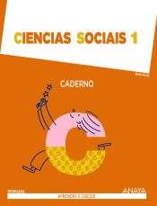 Portada de Aprender é Crecer, ciencias sociais, 1 Educación Primaria (Galicia). Caderno