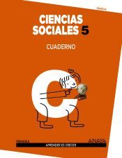 Portada de Aprender es Crecer, ciencias sociales, 5 Educaci&oacute;n Primaria (Murcia). Cuaderno