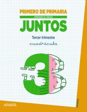 Portada de Aprender es crecer juntos, 1º Primaria, Tercer Trimestre, cuadrícula