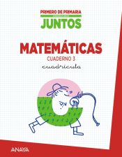 Portada de Cuaderno de Matemáticas, 1º Primaria, 3º Trimestre: cuadrícula