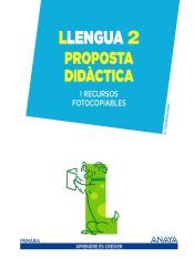 Portada de Llengua 2. Proposta didàctica