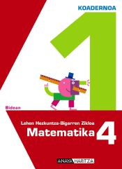 Portada de Matematika 4. 1 koadernoa