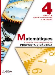 Portada de Matemàtiques 4. Opció A. Materia per al professorat