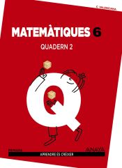 Portada de Matemàtiques 6. Quadern 2