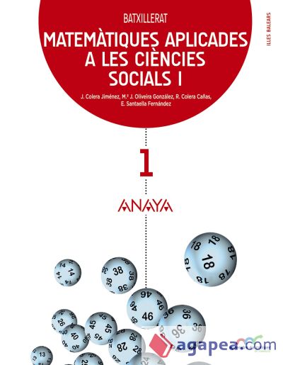 Matemàtiques aplicades a les Ciències Socials, 1 Batxillerat