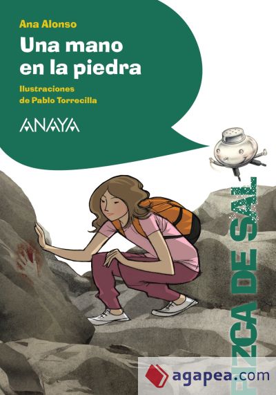 Una mano en la piedra