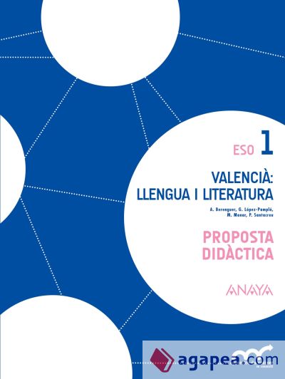 Valencià: Llengua i literatura, 1 ESO : proposta didàctica