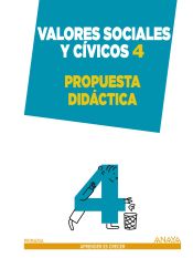 Portada de Valores Sociales y Cívicos, 4º Primaria : propuesta didáctica