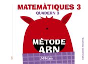 Portada de Mètode ABN, Matemàtiques 3, Educació infantil, quadern 3