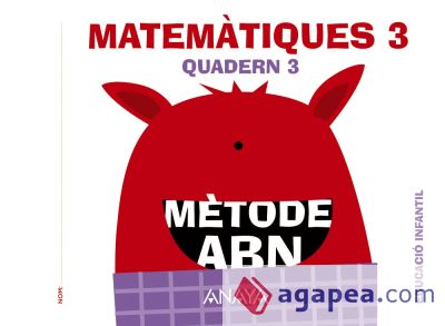 Mètode ABN, Matemàtiques 3, Educació infantil, quadern 3