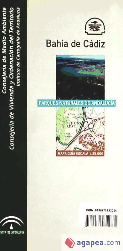 MAPA GUIA PARQUE NATURAL BAHIA DE CADIZ PLEGADO